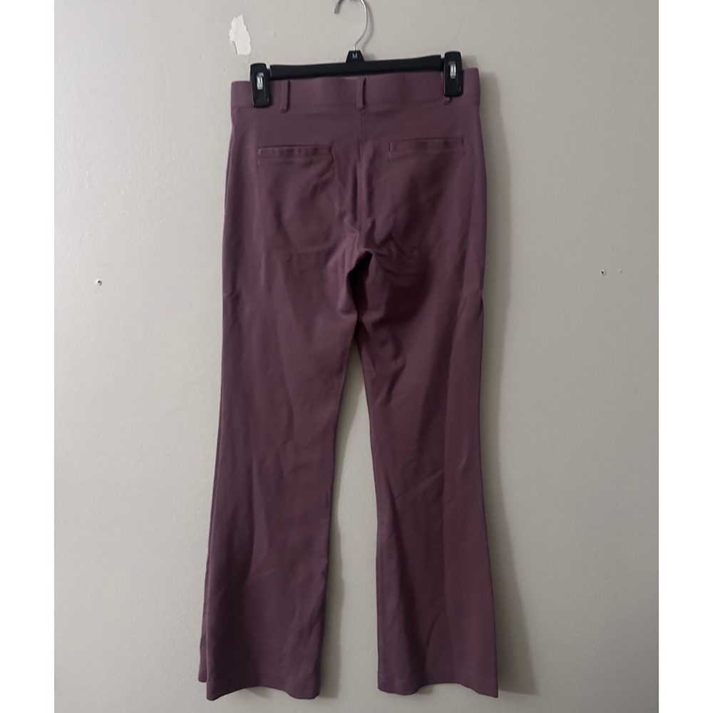 Women's Betabrand Petite Purple Flare Trousers with back pockets - Picture 2 of 4